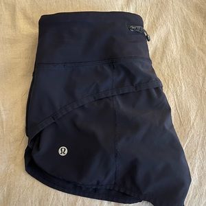 Navy Blue speed up lululemon shorts size 2